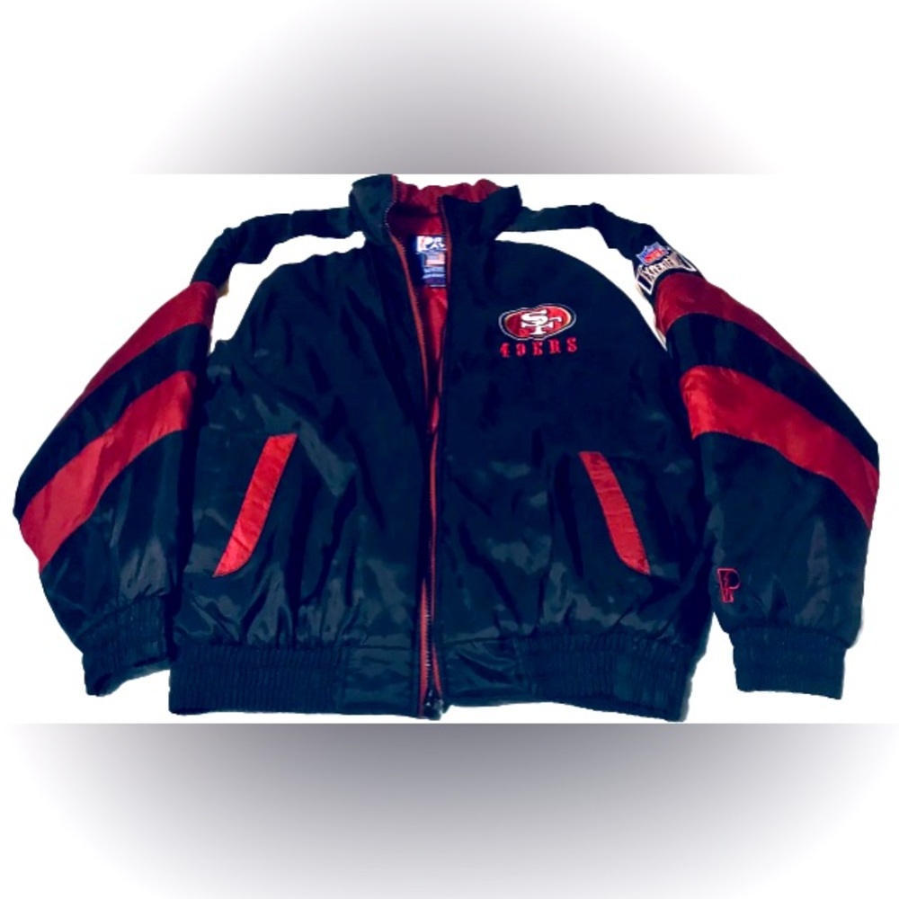 Vintage San Francisco 49ers  Pro Player NFL Puffer Jacket Size Large 90s